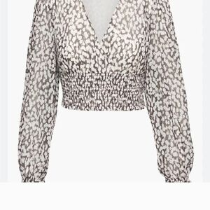 Wilfred Black and White Patterned Blouse